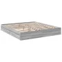 Sonoma gray engineered wood bed with drawers 180x200 cm by vidaXL, Beds and slatted bases - Ref: Foro24-3280641, Price: 168,8...