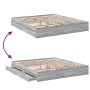 Cama con cajones madera ingeniería gris Sonoma 180x200 cm de vidaXL, Camas y somieres - Ref: Foro24-3280641, Precio: 170,27 €...