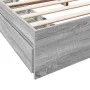 Sonoma gray engineered wood bed with drawers 180x200 cm by vidaXL, Beds and slatted bases - Ref: Foro24-3280641, Price: 168,8...