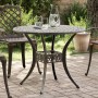 Gartentisch aus bronzefarbenem Aluminiumguss Ø90x75 cm von vidaXL, Gartentische - Ref: Foro24-4002807, Preis: 220,69 €, Rabat...