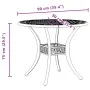 Gartentisch aus bronzefarbenem Aluminiumguss Ø90x75 cm von vidaXL, Gartentische - Ref: Foro24-4002807, Preis: 189,32 €, Rabat...