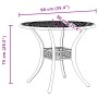 Gartentisch aus bronzefarbenem Aluminiumguss Ø90x75 cm von vidaXL, Gartentische - Ref: Foro24-4002807, Preis: 220,69 €, Rabat...