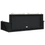 Banco columpio con cojines ratán sintético negro 119x56x48 cm de vidaXL, Bancos de jardín - Ref: Foro24-365629, Precio: 141,8...