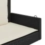 Swing bench with black synthetic rattan cushions 119x56x48 cm by vidaXL, garden benches - Ref: Foro24-365629, Price: 141,80 €...