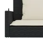 Swing bench with black synthetic rattan cushions 119x56x48 cm by vidaXL, garden benches - Ref: Foro24-365629, Price: 141,80 €...