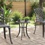 Schwarzer Gartentisch aus Aluminiumguss Ø48x53 cm von vidaXL, Gartentische - Ref: Foro24-4002824, Preis: 77,95 €, Rabatt: %
