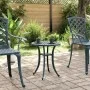 Green cast aluminum garden table Ø48x53 cm by vidaXL, Garden tables - Ref: Foro24-4002826, Price: 75,13 €, Discount: %