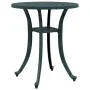 Green cast aluminum garden table Ø48x53 cm by vidaXL, Garden tables - Ref: Foro24-4002826, Price: 75,13 €, Discount: %