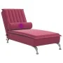 Massage-Diwansofa mit rotem Samtkissen von vidaXL, Tagesbetten - Ref: Foro24-379463, Preis: 160,19 €, Rabatt: %