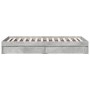 Cama con cajones madera ingeniería gris hormigón 90x200 cm de vidaXL, Camas y somieres - Ref: Foro24-3280681, Precio: 130,67 ...