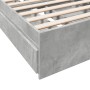Cama con cajones madera ingeniería gris hormigón 90x200 cm de vidaXL, Camas y somieres - Ref: Foro24-3280681, Precio: 130,67 ...