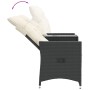 2-Sitzer-Gartensofa mit schwarzem PE-Rattantisch von vidaXL, Outdoor-Sofas - Ref: Foro24-365710, Preis: 206,18 €, Rabatt: %