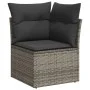 Garden sofa set with cushions 5 pieces gray synthetic rattan by vidaXL, Garden sets - Ref: Foro24-3266560, Price: 347,54 €, D...