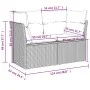 Garden sofa set with cushions 5 pieces gray synthetic rattan by vidaXL, Garden sets - Ref: Foro24-3266560, Price: 347,54 €, D...