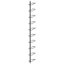 Wall-mounted wine rack for 10 black metal bottles by vidaXL, Wine racks - Ref: Foro24-289566, Price: 40,34 €, Discount: %
