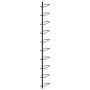 Wall-mounted wine rack for 10 black metal bottles by vidaXL, Wine racks - Ref: Foro24-289566, Price: 41,52 €, Discount: %