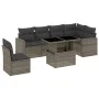 7-piece garden sofa set with gray synthetic rattan cushions by vidaXL, Garden sets - Ref: Foro24-3267310, Price: 458,01 €, Di...