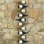 Wall-mounted wine rack for 10 black metal bottles by vidaXL, Wine racks - Ref: Foro24-289566, Price: 41,52 €, Discount: %
