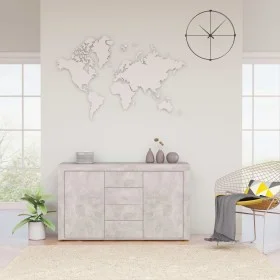 Aparador de madera de ingeniería gris hormigón 120x36x69 cm de vidaXL, Aparadores - Ref: Foro24-801845, Precio: 116,99 €, Des...