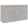 Engineered wood sideboard in concrete grey, 120x36x69 cm by vidaXL, Sideboards - Ref: Foro24-801845, Price: 124,63 €, Discoun...