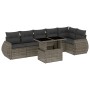 7-piece garden sofa set with gray synthetic rattan cushions by vidaXL, Garden sets - Ref: Foro24-3268550, Price: 488,55 €, Di...