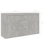 Engineered wood sideboard in concrete grey, 120x36x69 cm by vidaXL, Sideboards - Ref: Foro24-801845, Price: 117,02 €, Discoun...