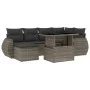 7-piece garden sofa set with gray synthetic rattan cushions by vidaXL, Garden sets - Ref: Foro24-3268680, Price: 479,81 €, Di...