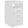 Kommode aus Sperrholz glänzend weiß 40x50x76 cm von vidaXL, Schließfächer und Lagerschränke - Ref: Foro24-801811, Preis: 104,...
