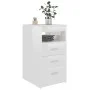 Bright white plywood chest of drawers 40x50x76 cm by vidaXL, Lockers and storage cabinets - Ref: Foro24-801811, Price: 108,42...