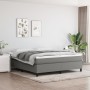 Cama sin colchón de tela gris oscuro 180x200 cm