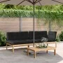 Garden pallet sofa set and cushions 3 pieces acacia wood by vidaXL, Outdoor sofas - Ref: Foro24-3209322, Price: 439,25 €, Dis...