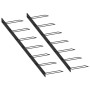 Wandweinregal für 14 Flaschen 2 Einheiten aus schwarzem Metall von vidaXL, Weinregale - Ref: Foro24-289565, Preis: 55,54 €, R...