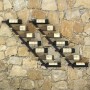 Wandweinregal für 14 Flaschen 2 Einheiten aus schwarzem Metall von vidaXL, Weinregale - Ref: Foro24-289565, Preis: 55,54 €, R...