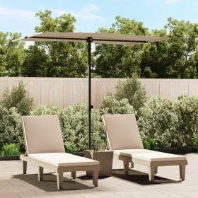 Sombrilla de jardín con palo de aluminio gris taupe 2x1,5 m de vidaXL, Sombrillas - Ref: Foro24-47339, Precio: 44,92 €, Descu...
