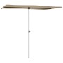 Garden umbrella with taupe gray aluminum pole 2x1.5 m by vidaXL, Umbrellas - Ref: Foro24-47339, Price: 48,87 €, Discount: %