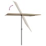 Garden umbrella with taupe gray aluminum pole 2x1.5 m by vidaXL, Umbrellas - Ref: Foro24-47339, Price: 48,87 €, Discount: %