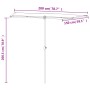 Garden umbrella with taupe gray aluminum pole 2x1.5 m by vidaXL, Umbrellas - Ref: Foro24-47339, Price: 48,87 €, Discount: %