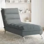 Sofá diván de masaje con cojines tela gris oscuro by vidaXL, Daybeds - Ref: Foro24-379476, Price: 194,56 €, Discount: %