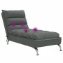 Sofá diván de masaje con cojines tela gris oscuro by vidaXL, Daybeds - Ref: Foro24-379476, Price: 194,56 €, Discount: %