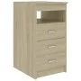 Kommode aus Sonoma-Eichensperrholz, 40 x 50 x 76 cm von vidaXL, Schließfächer und Lagerschränke - Ref: Foro24-801808, Preis: ...