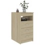 Kommode aus Sonoma-Eichensperrholz, 40 x 50 x 76 cm von vidaXL, Schließfächer und Lagerschränke - Ref: Foro24-801808, Preis: ...