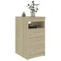 Kommode aus Sonoma-Eichensperrholz, 40 x 50 x 76 cm von vidaXL, Schließfächer und Lagerschränke - Ref: Foro24-801808, Preis: ...