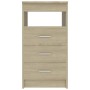 Kommode aus Sonoma-Eichensperrholz, 40 x 50 x 76 cm von vidaXL, Schließfächer und Lagerschränke - Ref: Foro24-801808, Preis: ...
