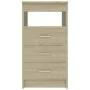 Kommode aus Sonoma-Eichensperrholz, 40 x 50 x 76 cm von vidaXL, Schließfächer und Lagerschränke - Ref: Foro24-801808, Preis: ...