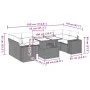 Set de sofás de jardín y cojines 8 piezas ratán sintético gris by vidaXL, Garden sets - Ref: Foro24-3269040, Price: 561,89 €,...