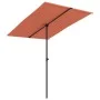 Sombrilla de jardín con palo de aluminio terracota 2x1,5 m de vidaXL, Sombrillas - Ref: Foro24-47341, Precio: 44,92 €, Descue...