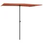 Garden umbrella with terracotta aluminum pole 2x1.5 m by vidaXL, Umbrellas - Ref: Foro24-47341, Price: 46,73 €, Discount: %