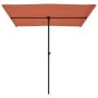 Sombrilla de jardín con palo de aluminio terracota 2x1,5 m de vidaXL, Sombrillas - Ref: Foro24-47341, Precio: 44,92 €, Descue...