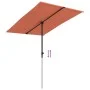 Sombrilla de jardín con palo de aluminio terracota 2x1,5 m de vidaXL, Sombrillas - Ref: Foro24-47341, Precio: 44,92 €, Descue...