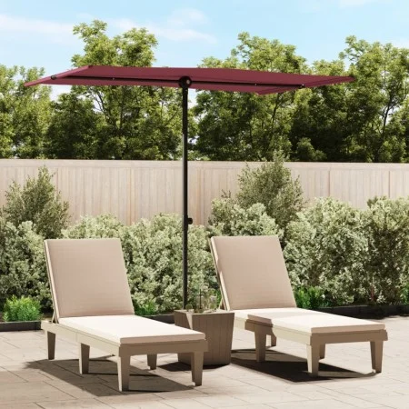 Sonnenschirm mit burgunderroter Aluminiumstange 2x1,5 m von vidaXL, Sonnenschirme - Ref: Foro24-47340, Preis: 44,88 €, Rabatt: %